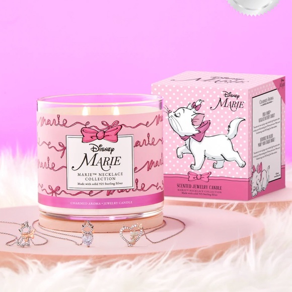 RARE Disney The Aristocats Marie Charmed Aroma Candle Cat Jewelry Inside - Picture 1 of 2